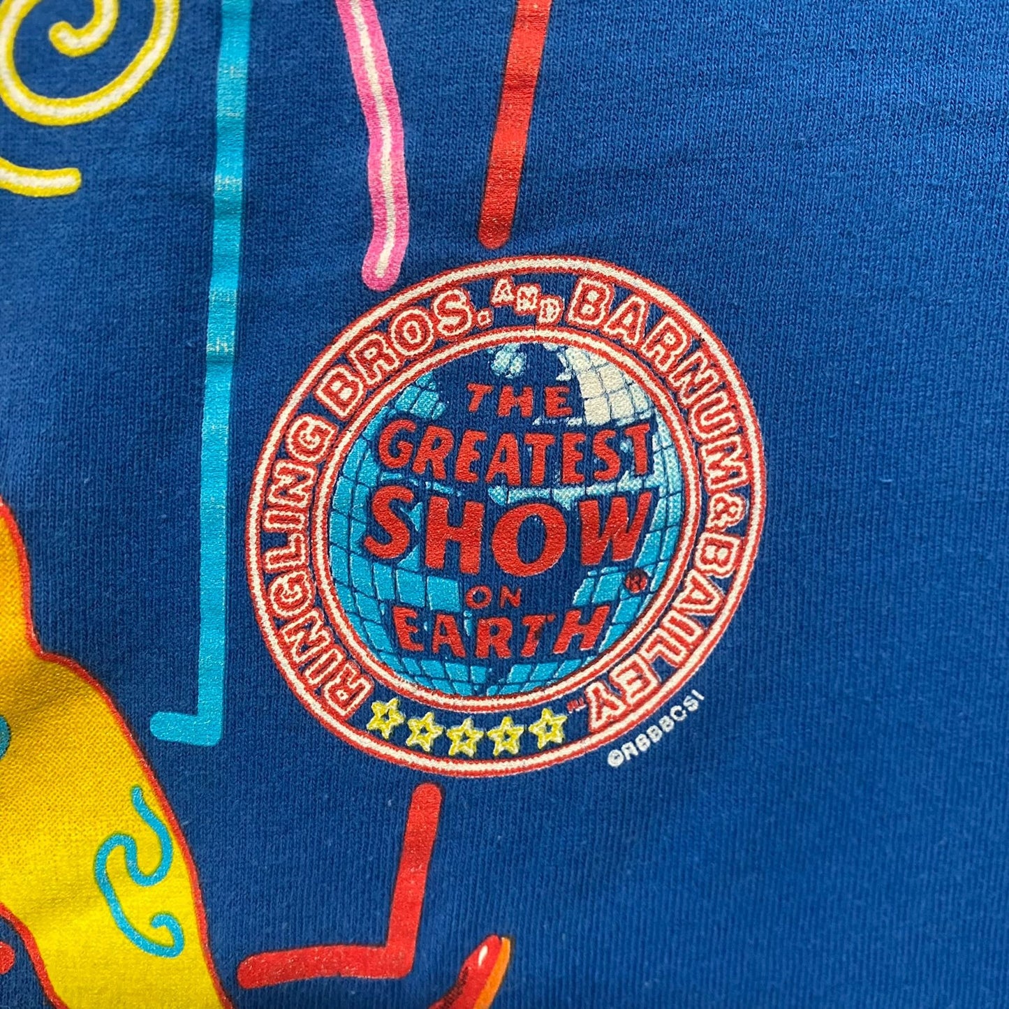 Vintage 90s Ringling Bros Circus Clown Single Stitch Tee