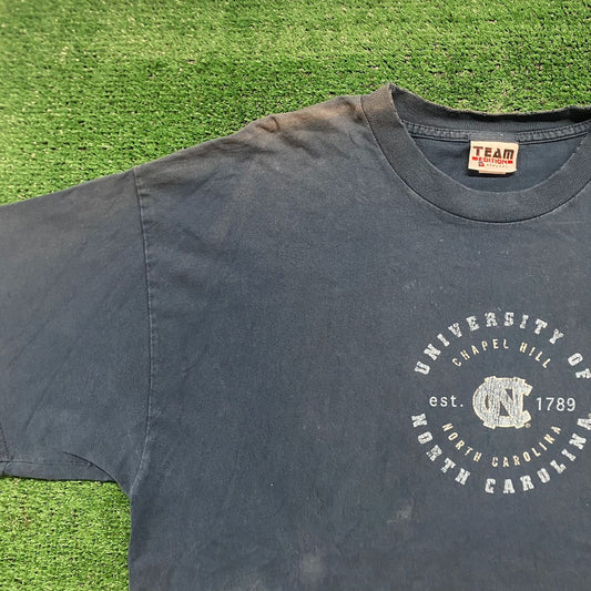 Vintage 90s UNC Chapel Hill Tar Heels Sports Sun Faded Tee