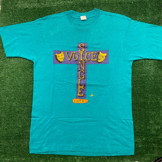 Biblical Scripture Cross Vintage 90s Religious T-Shirt