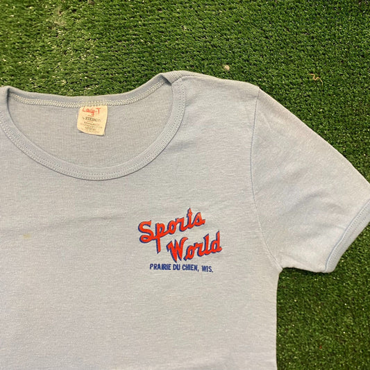 Vintage 70s 80s Sports World Wisconsin Single Stitch T-Shirt