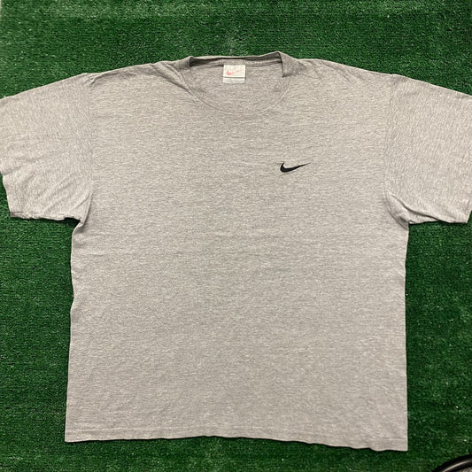 Vintage 90s Essential Baggy Nike Solo Swoosh T-Shirt