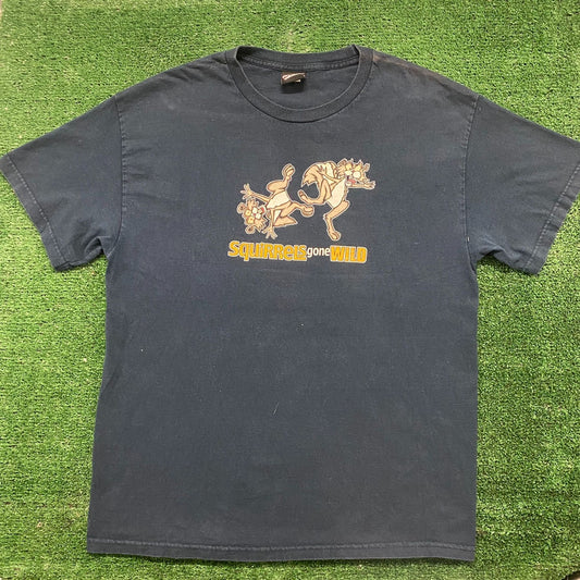 Vintage Y2K Squirrels Gone Wild Funny Animal Humor Tee
