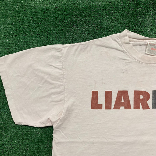 Vintage 90s Liar Liar Single Stitch Funny Movie Promo Tee