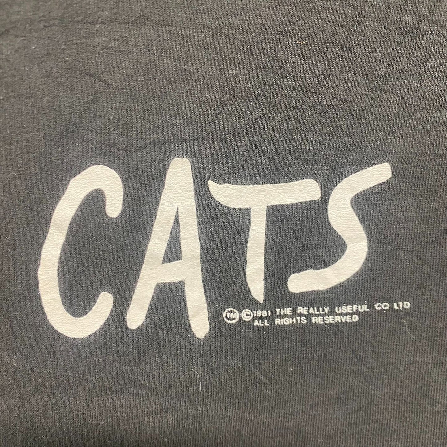 Vintage 80s CATS Musical Promo Sun Faded Single Stitch Tee