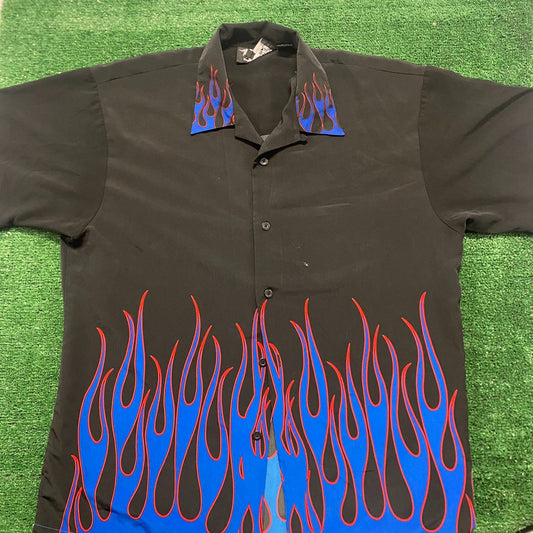 Vintage Y2K  Dragonfly Essential Flame AOP Shirt