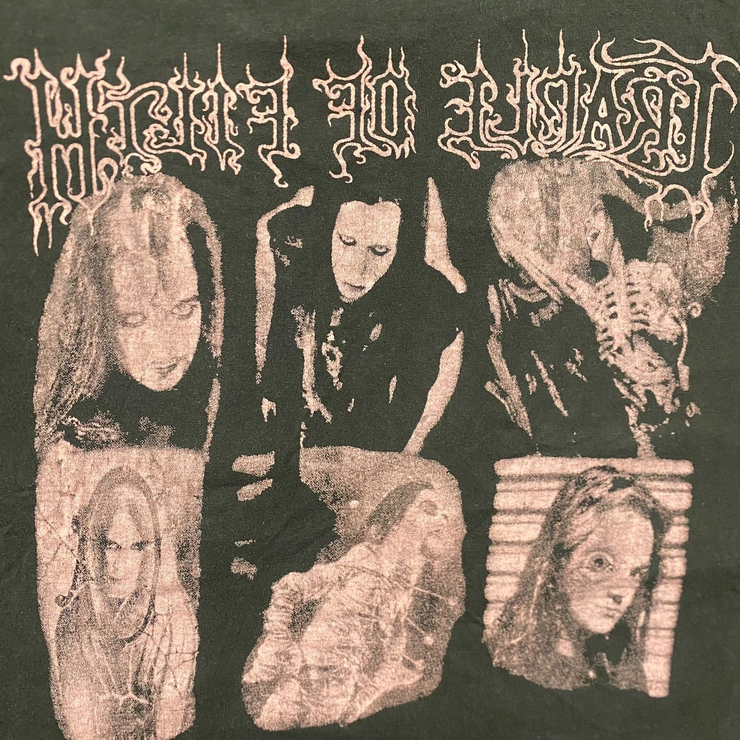 Vintage 90s Cradle of Filth Behind Satan Gothic Metal Band Tee