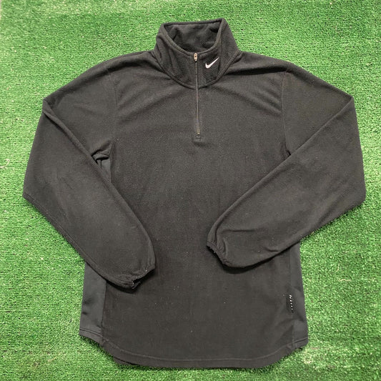 Vintage Y2K Nike Swoosh Logo Fleece Zip Sweatshirt Jacket