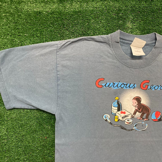 Vintage Y2K Essential Curious George Cartoon T-Shirt
