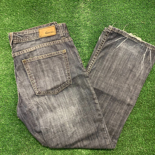 Guess Relaxed Faded Vintage Denim Jeans Pants