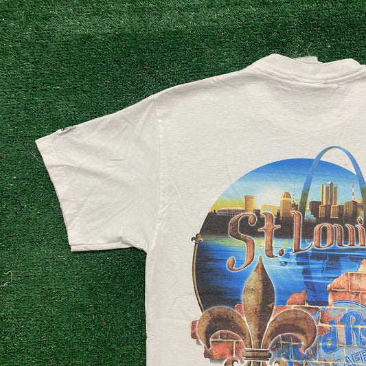 Vintage Y2K Hard Rock Cafe Shirt St. Louis Tourist City Tee