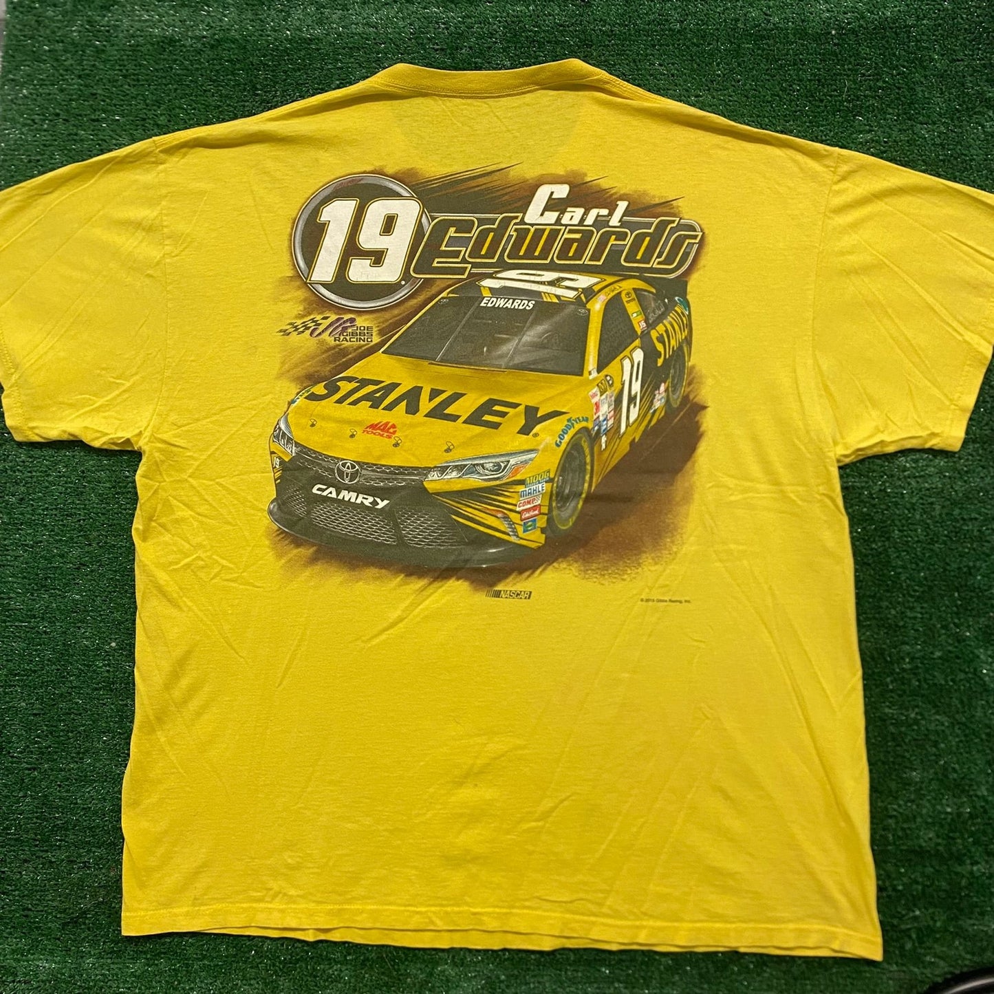 Vintage Y2K Carl Edwards Racing Shirt Cars Automotive Tee