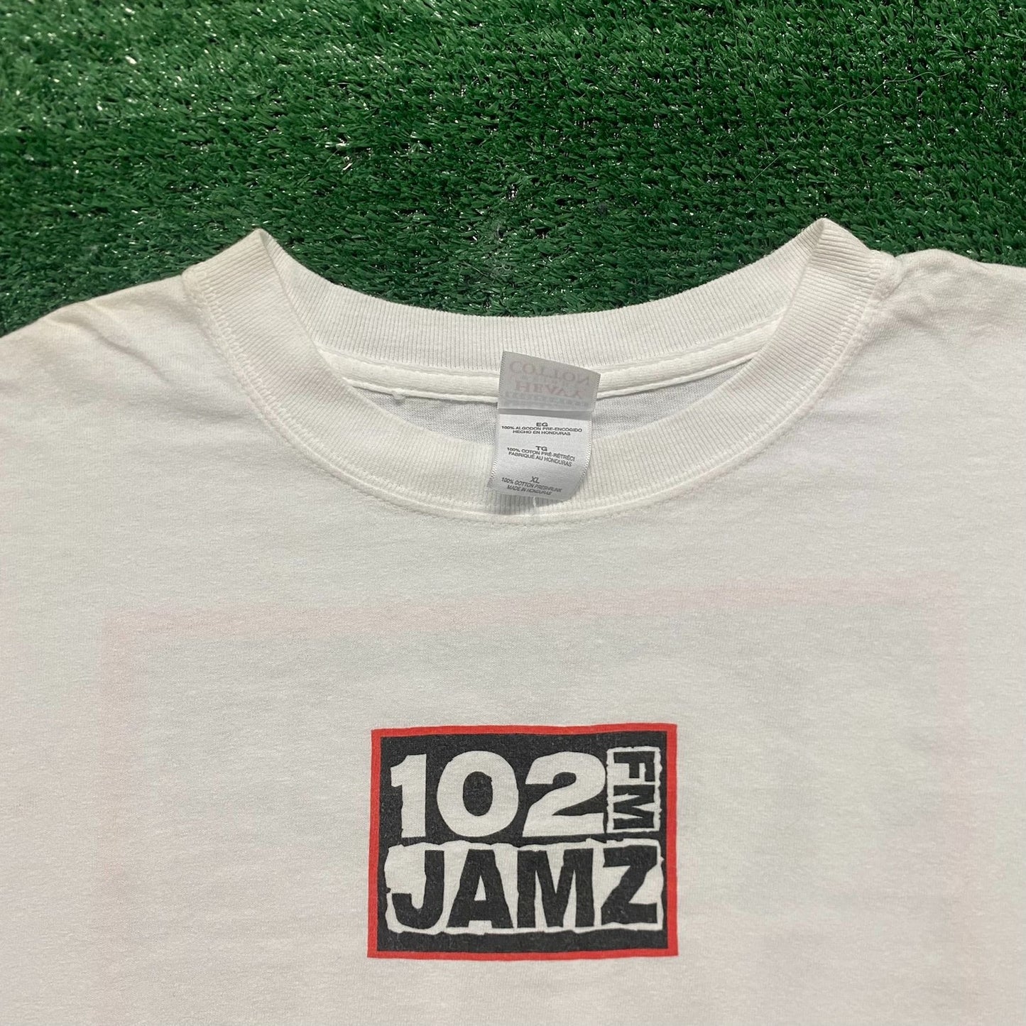 Vintage Y2K 102 Jamz FM Radio Baggy Rap Hip Hop Tee