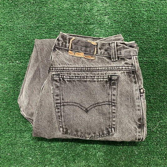 Vintage 90s Levi's SilverTab Denim Jeans Faded Gray Baggy