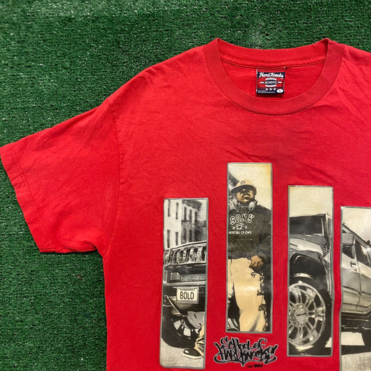 Vintage Y2K Baggy Essential Hard Knocks Graffiti T-Shirt