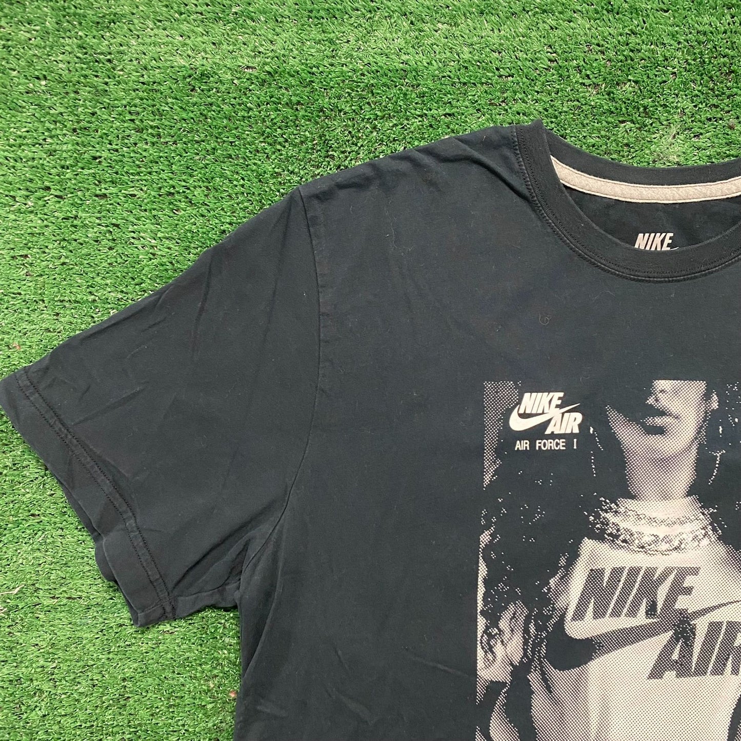 Nike Air Force 1 Shirt Model Skater Drill Athletic Logo Tee