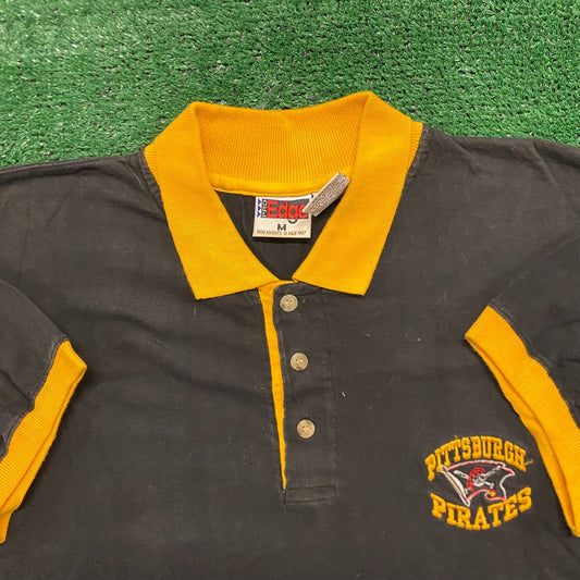 Vintage 90s Baggy Pittsburgh Pirates Baseball Polo Shirt