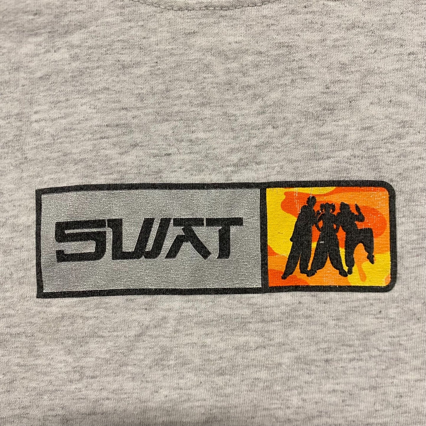 Vintage 90s SWAT Orange Camo Essential Punk Skater Tee