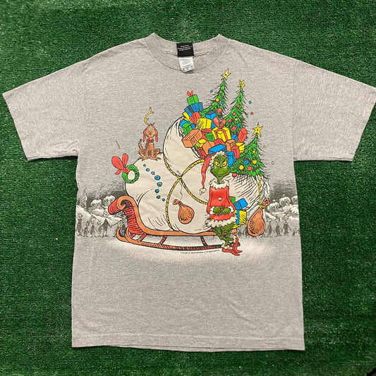 Vintage Y2K Dr. Seuss Grinch Christmas Cartoon Movie Tee