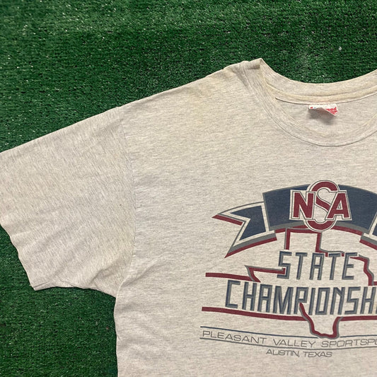 Vintage 90s Texas Softball Championship Single Stitch Tee