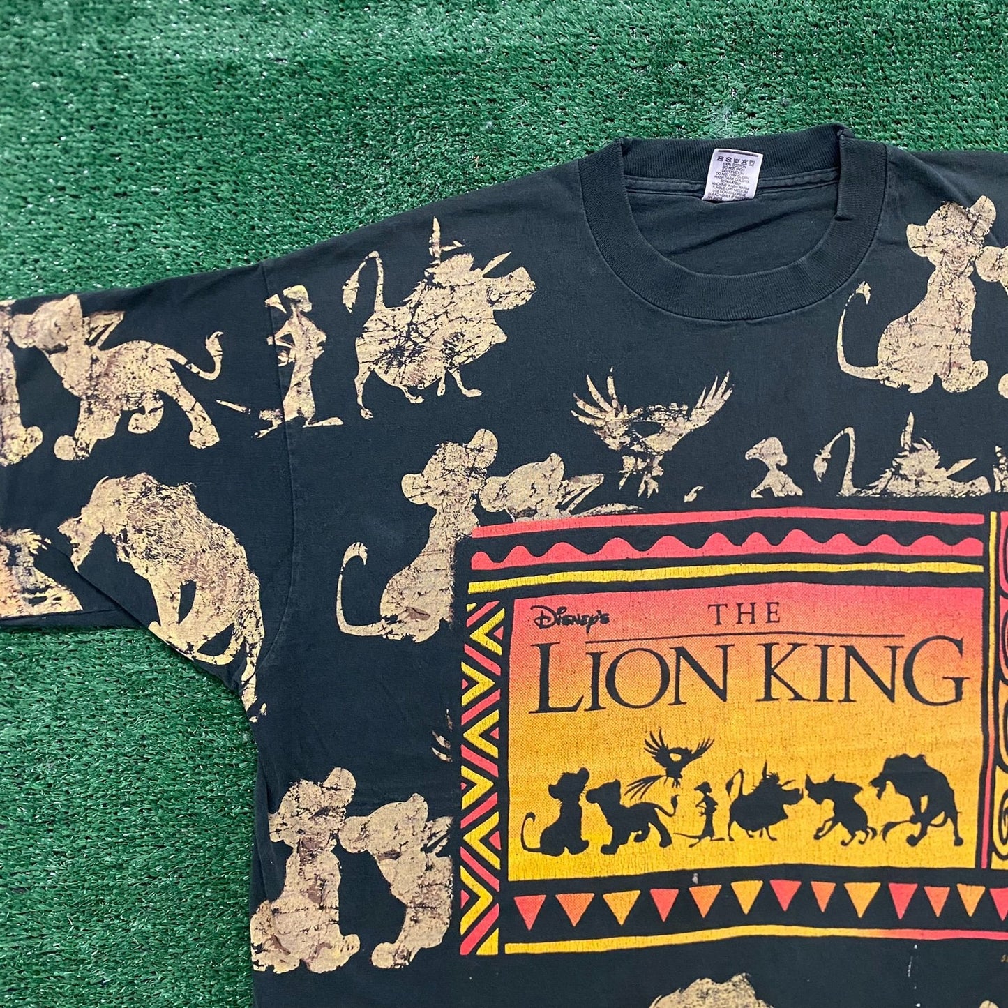 Vintage 90s Disney The Lion King Single Stitch AOP T-Shirt
