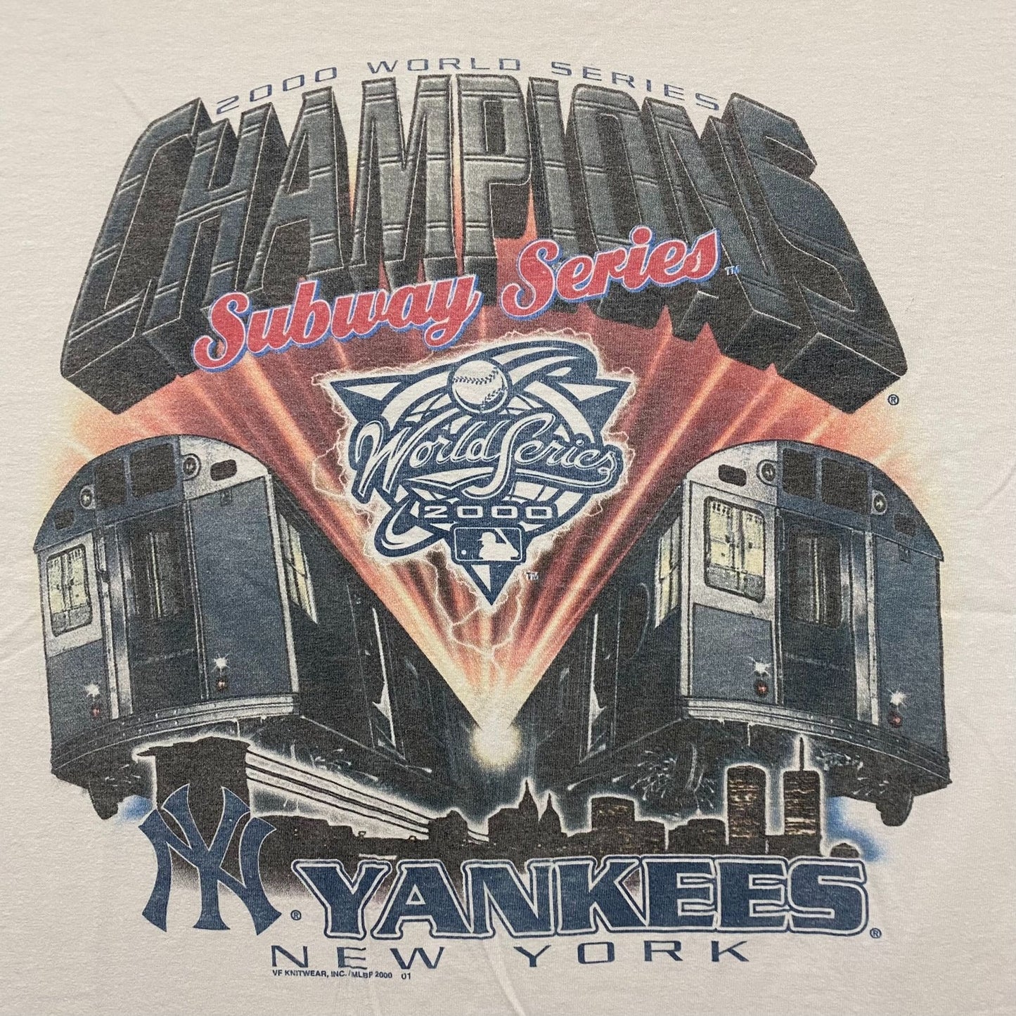 Vintage Y2K New York Yankees Shirt Subway Series MLB Tee