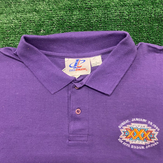 Vintage 90s Arizona Super Bowl XXX Polo Shirt