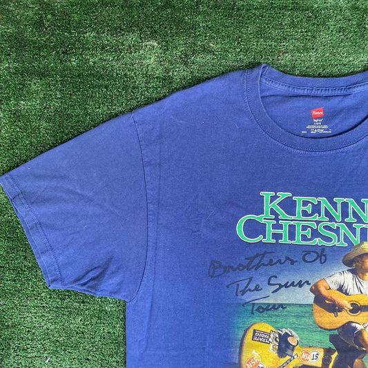 Vintage Y2K Kenny Chesney Shirt Country Music Concert Tour Tee