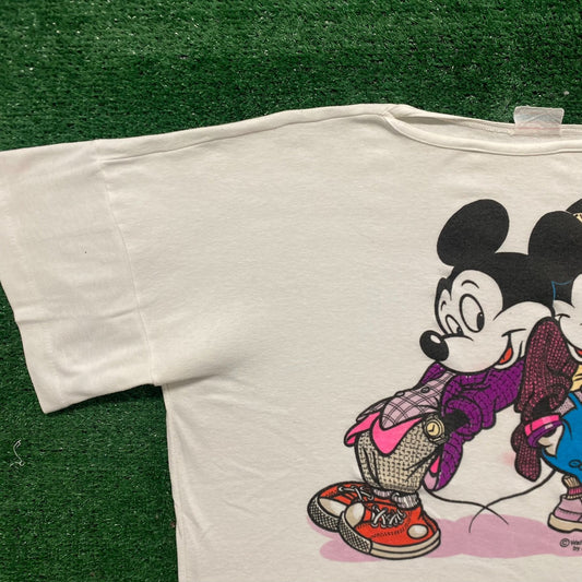 Vintage 80s Mickey Minnie Mouse Shirt Single Stitch Cartoon