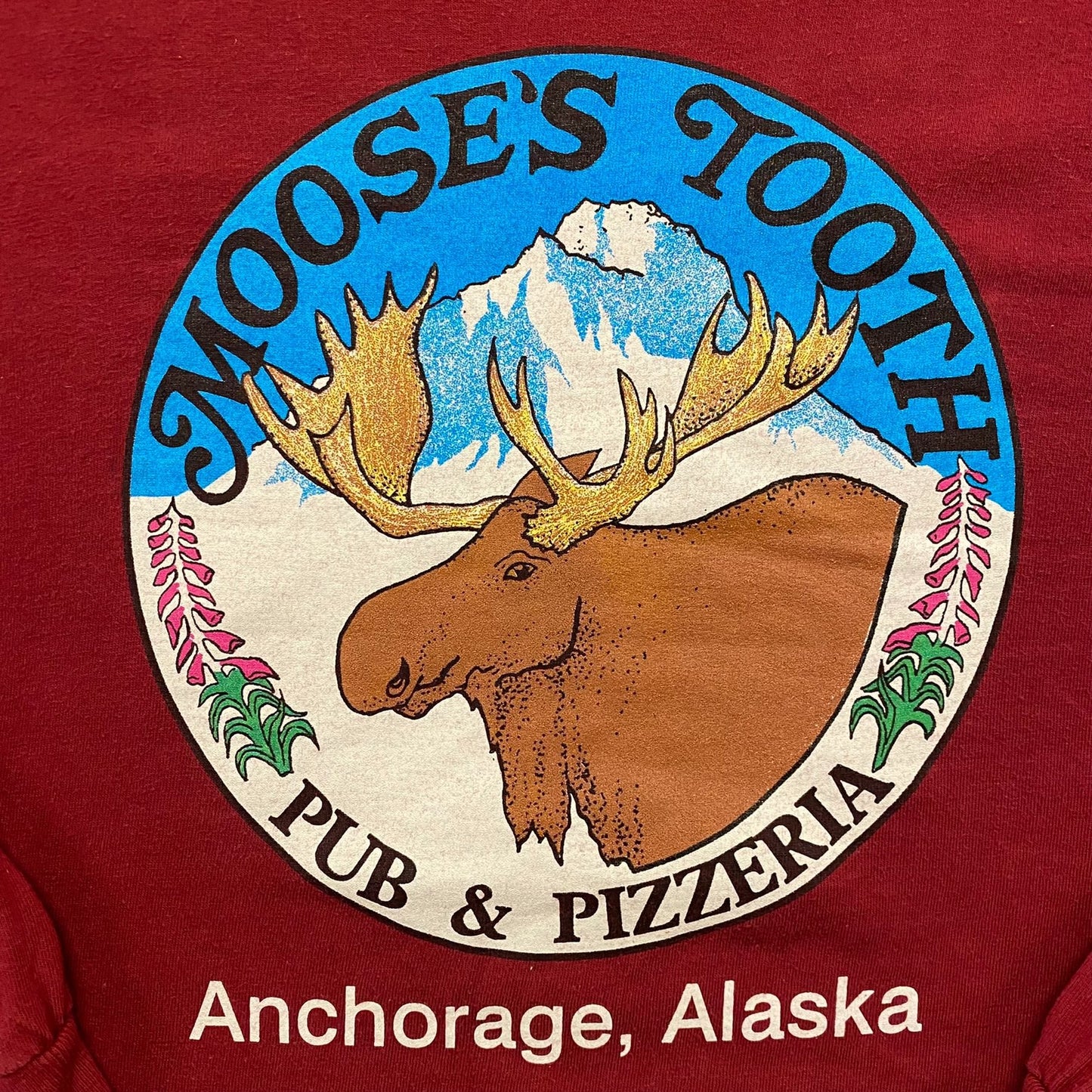Anchorage Alaska Moose Vintage Long Sleeve T-Shirt