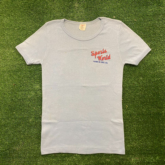 Vintage 70s 80s Sports World Wisconsin Single Stitch T-Shirt