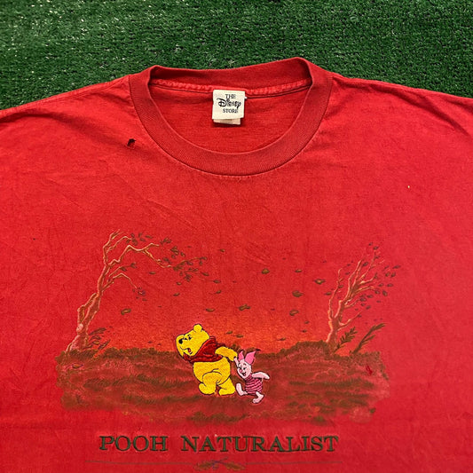Pooh Piglet Vintage 90s Cartoon Movie T-Shirt