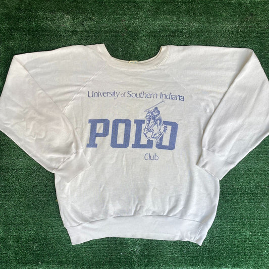 Vintage 80s Polo Club Sweatshirt Southern Indiana Crewneck