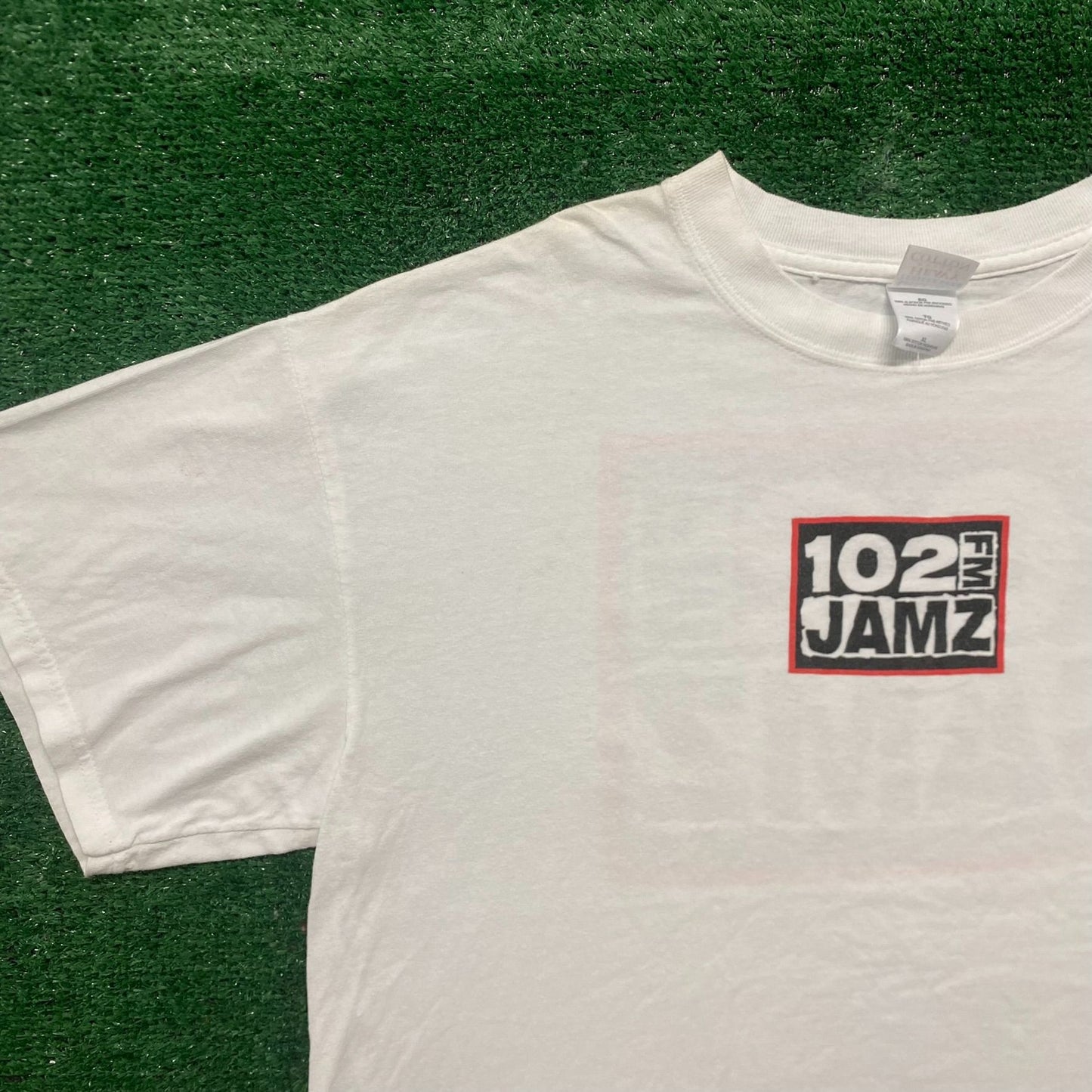 Vintage Y2K 102 Jamz FM Radio Baggy Rap Hip Hop Tee