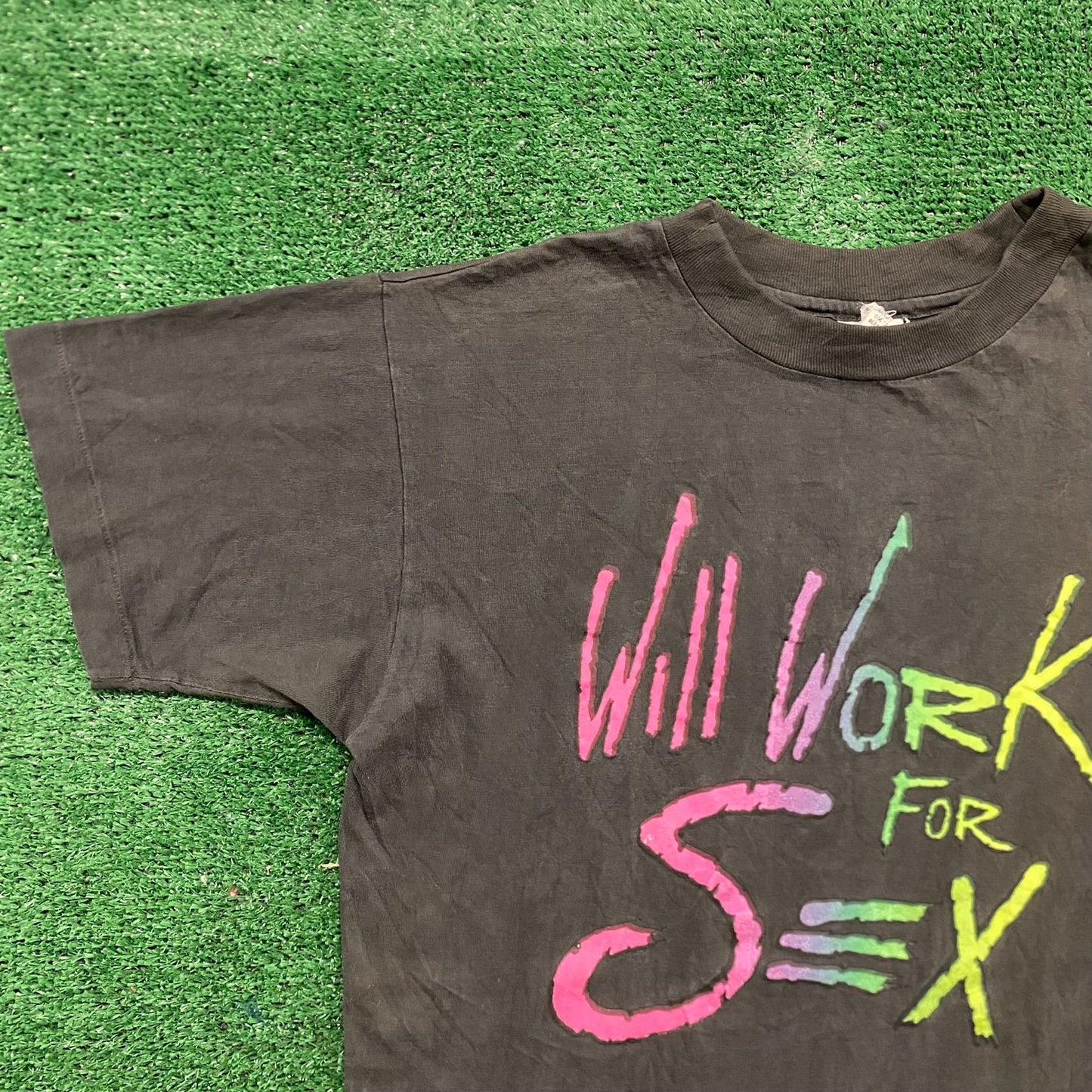 Vintage 90s Essential Sex Single Stitch Quote Humor T-Shirt