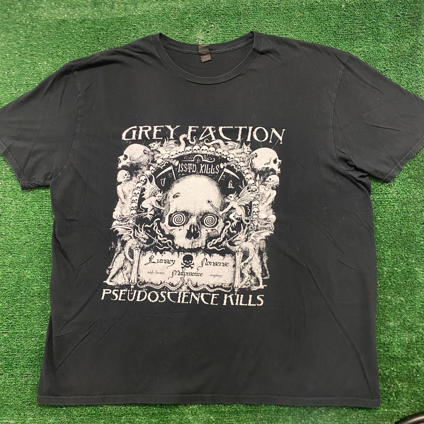 Pseudoscience Kills Skulls Demonic Mall Goth Emo T-Shirt
