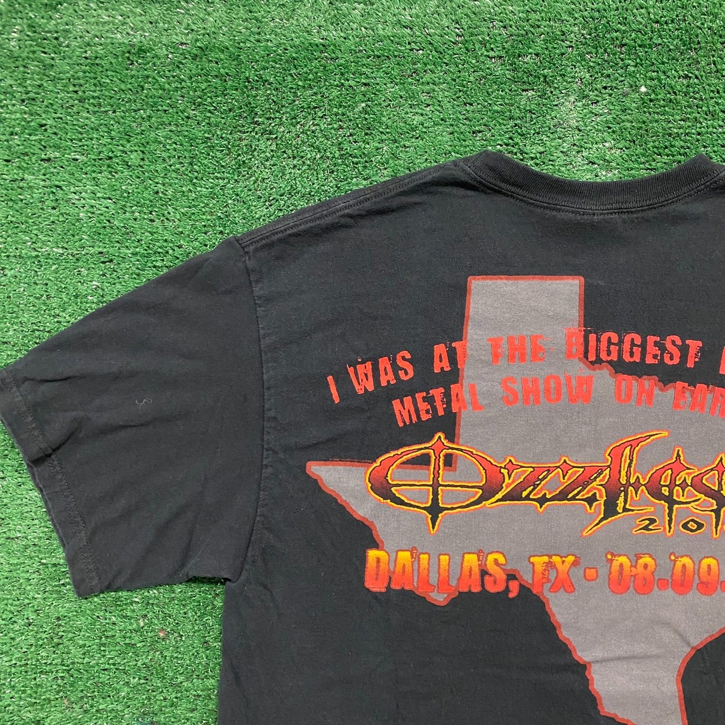 Vintage Ozzy OzzFest Metal Band Shirt Skull Demon Rock Tee