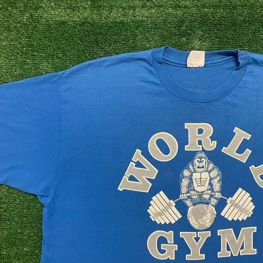 Vintage 90s World Gym Gorilla Single Stitch Baggy Tee