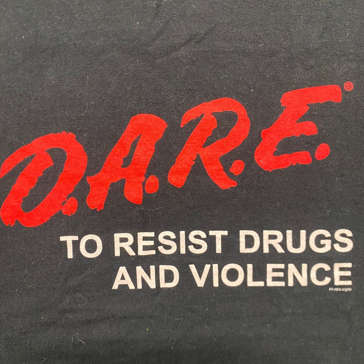 Vintage Y2K DARE Spell Out Logo Essential Anti Drugs Tee