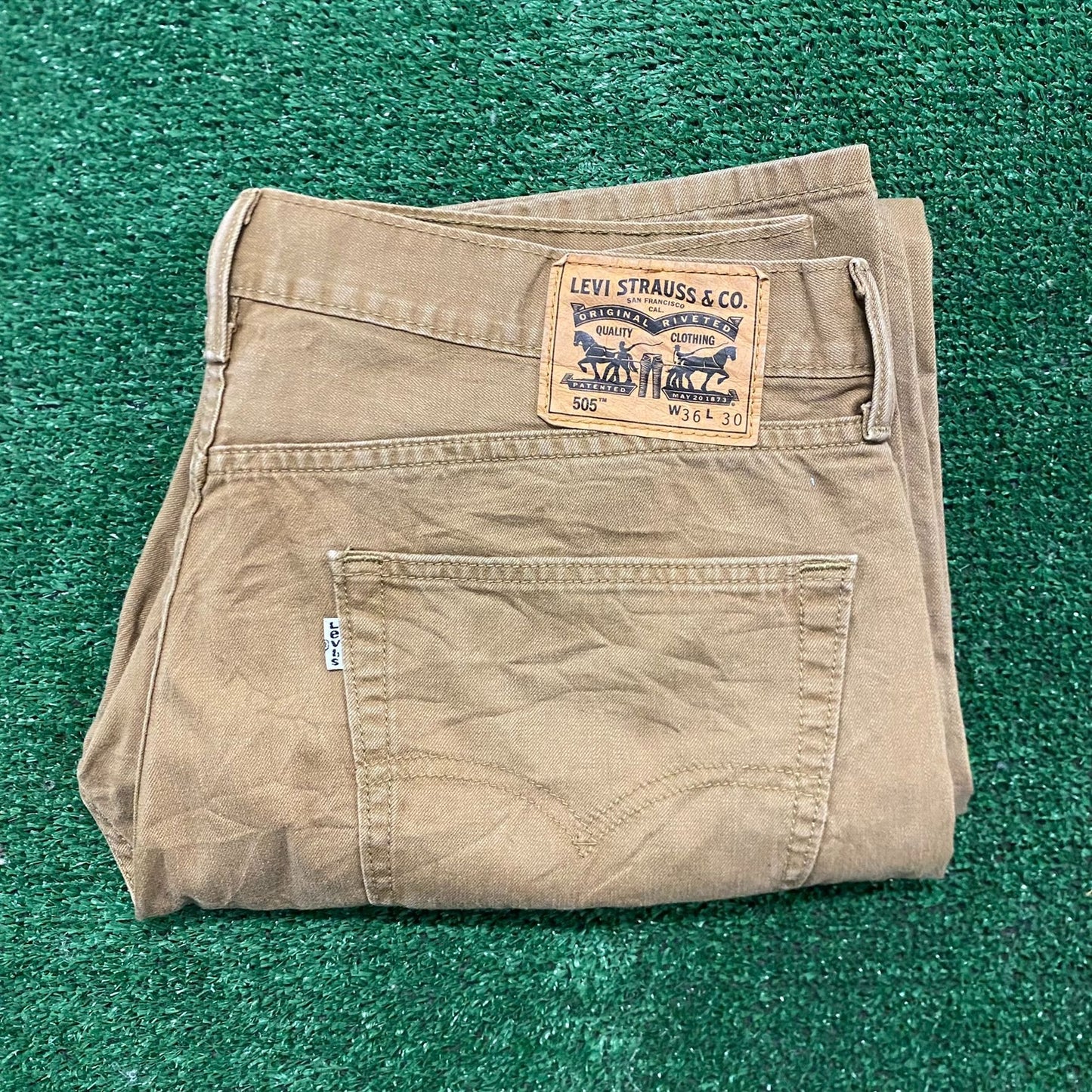 Levi's 505 Straight Fit Vintage Khakis Chinos Work Pants