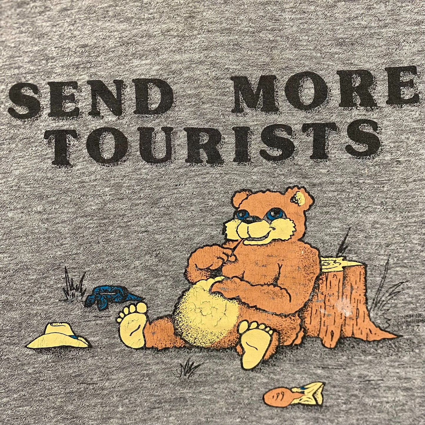 Vintage 80s Bear Nature Quote Funny Single Stitch Humor Tee