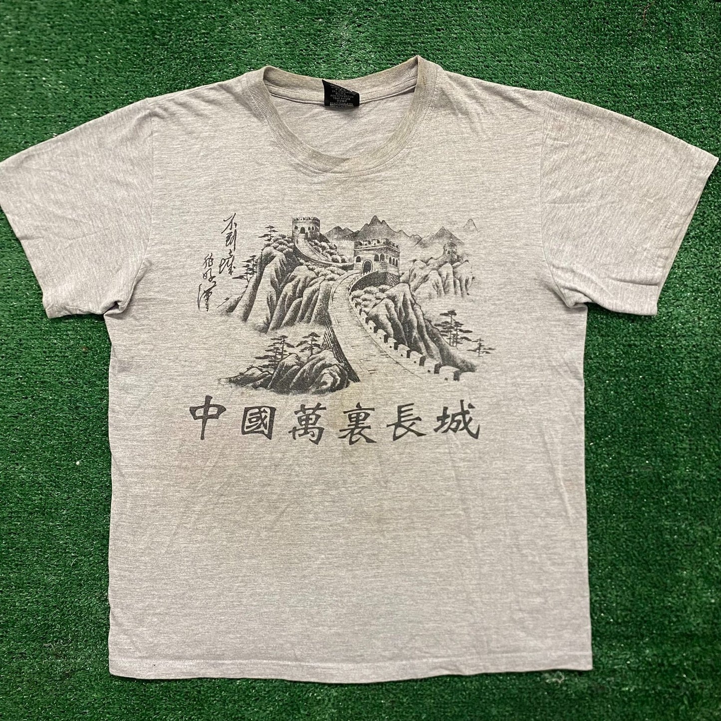 Vintage Y2K Great Wall China Landscape Essential Tourist Tee