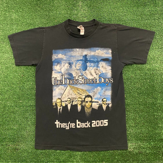 Vintage Y2K Backstreet Boys Tour Essential Pop Boy Band Tee