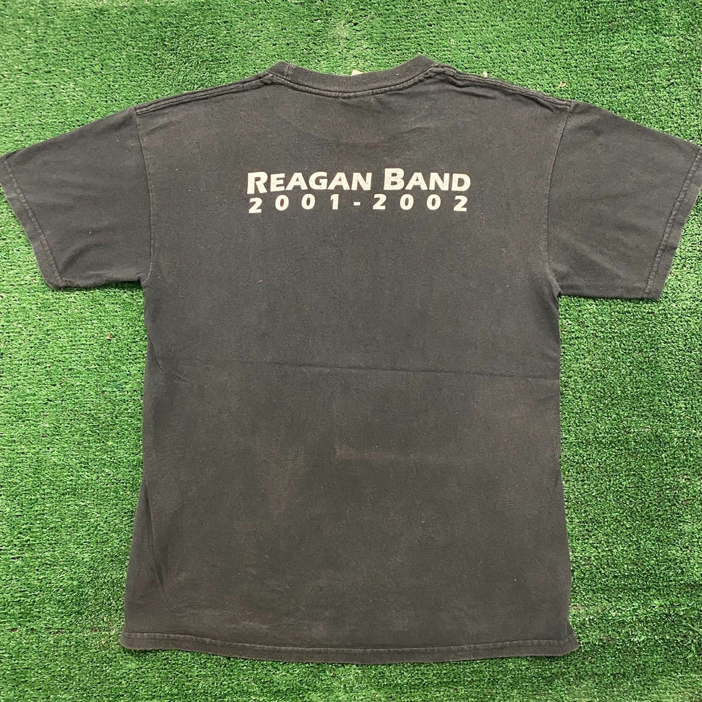 Vintage Y2K Sun Faded Reagan Pop Art Rock Band T-Shirt