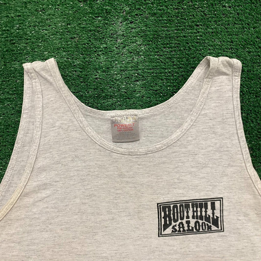 Vintage 90s Boot Hill Saloon Single Stitch Biker Punk Tank