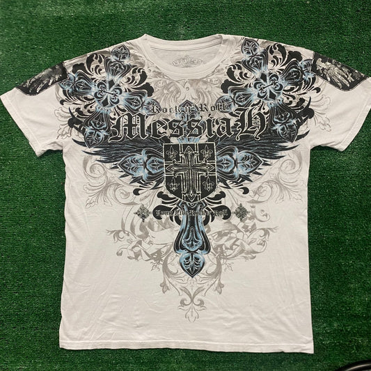 Vintage Y2K Essential Gothic Messiah AOP T-Shirt