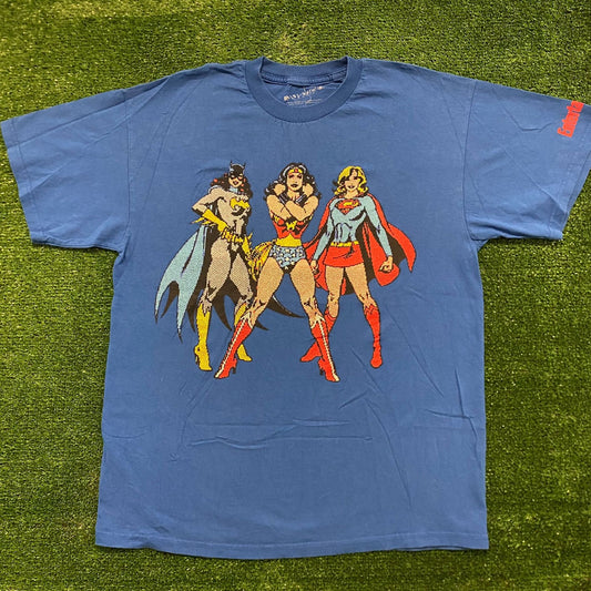 Justice League Vintage Comics Cartoon Movie T-Shirt