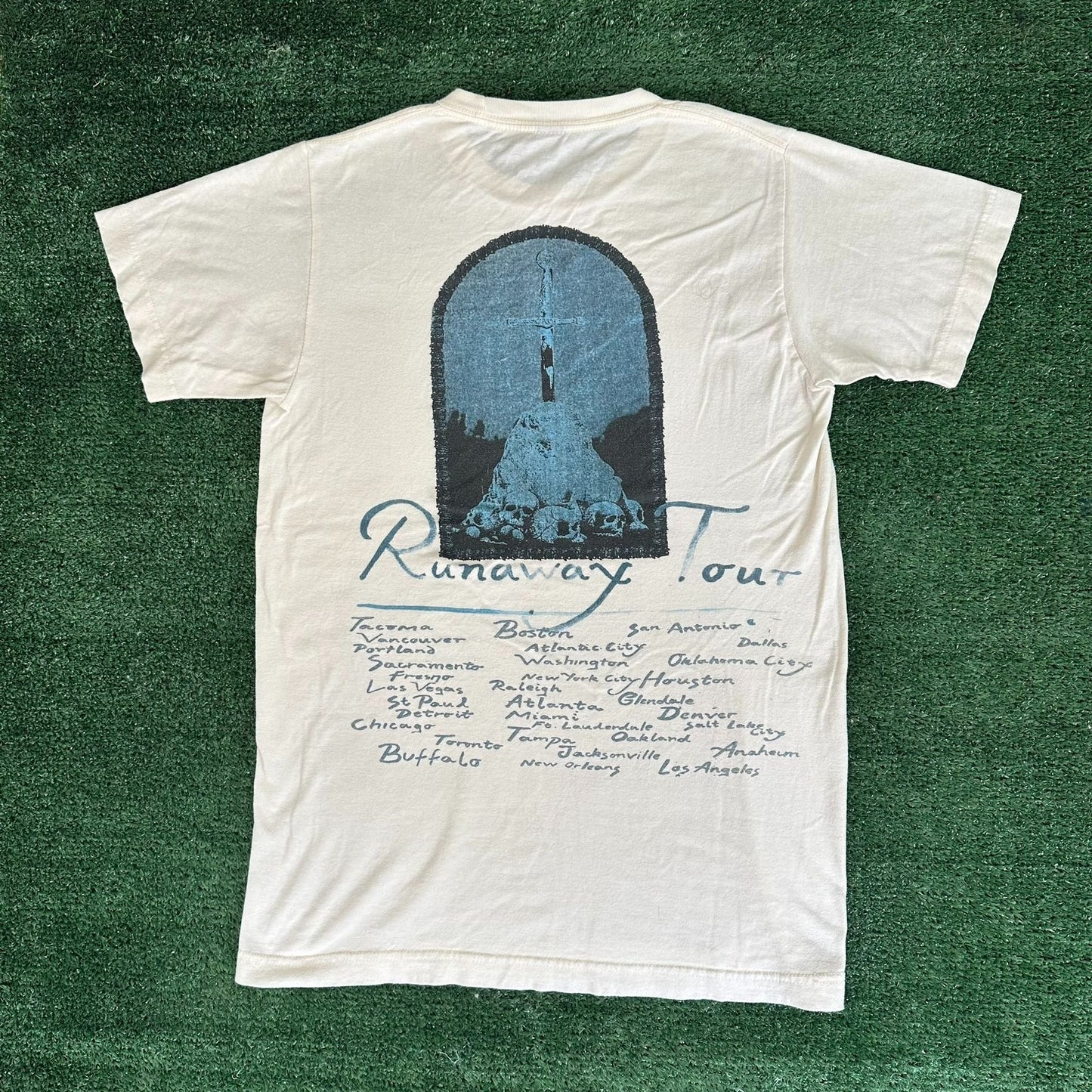 Post Malone Runaway Tour 2018 T-Shirt White S Double Sided Streetwear