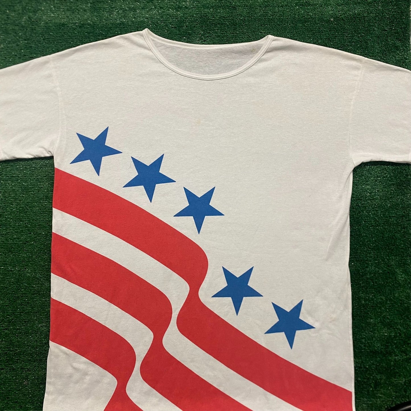 Vintage 90s USA American Flag Essential Baggy Patriotic Tee