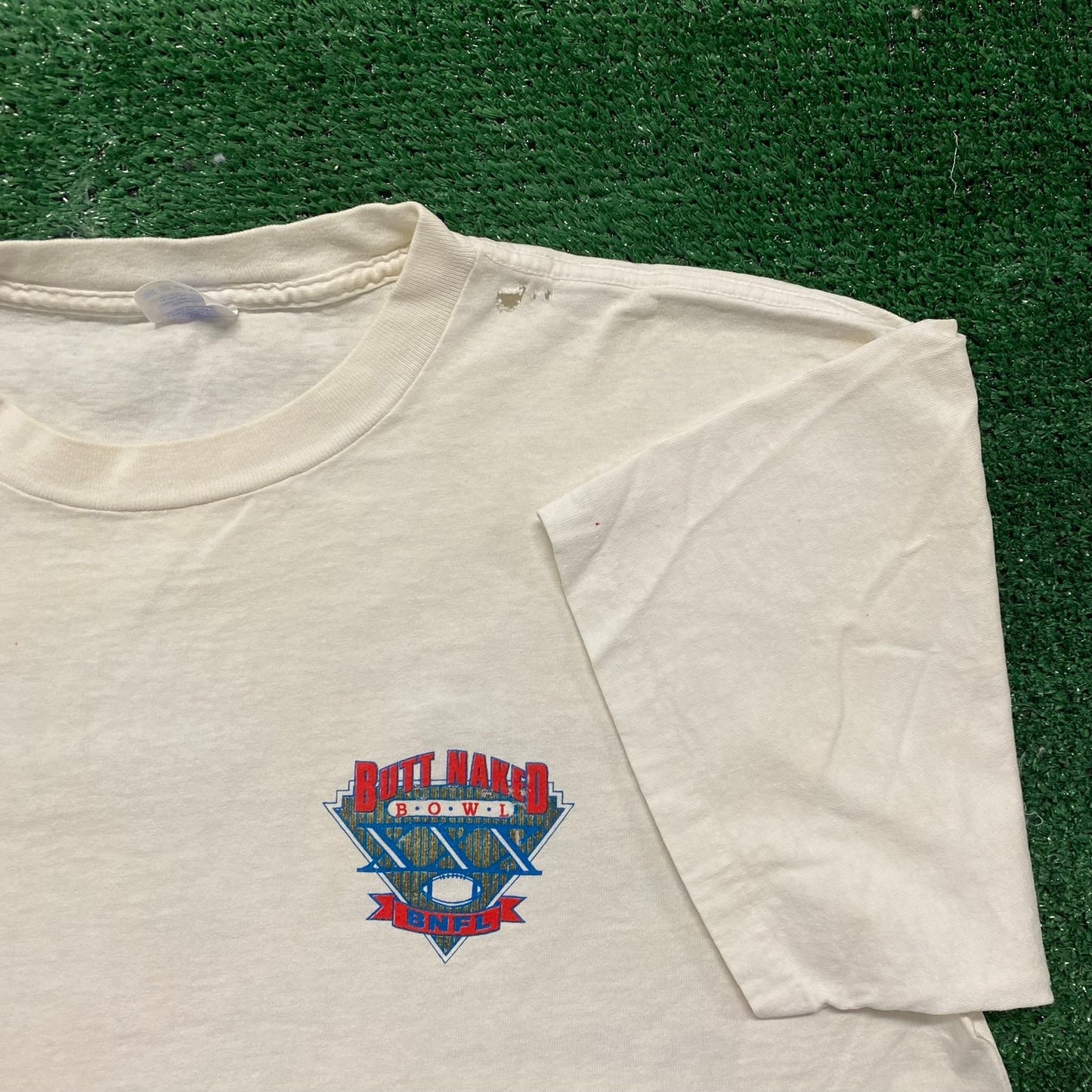 Vintage 90s Butt Naked Football Trolls Shirt Single Stitch Tee