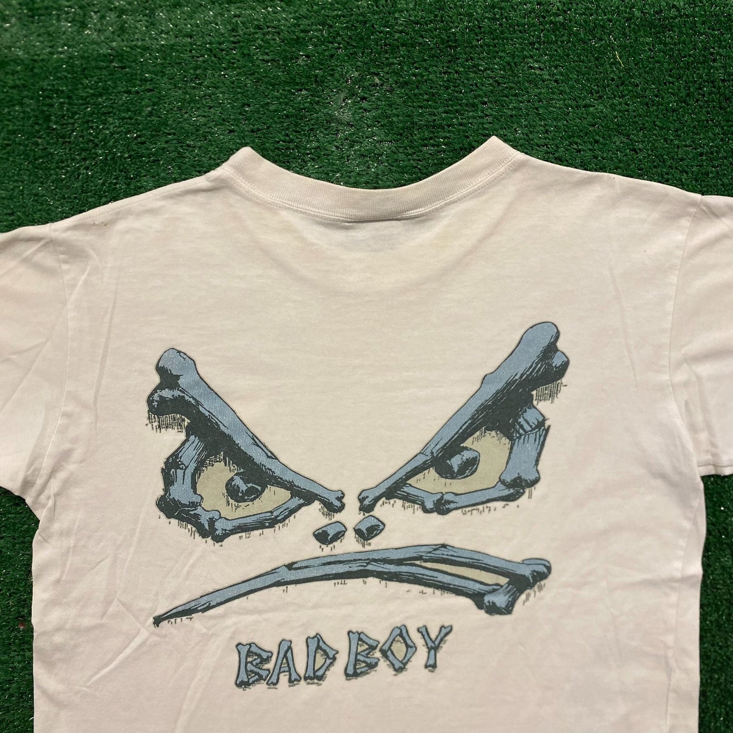 Bad Boy Bones Face Vintage 90s Skater Punk T-Shirt